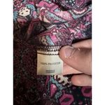 Van Heusen Women Size Large Button Down Shirt Polyester Aztec Long Sleeve Office Photo 8