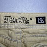 Miss Me  Pastel Yellow Low Rise‎ Denim Juniors Ladies Shorts Size 29 Western Y2K Photo 5