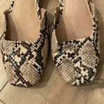 Topshop  ALASKA Snake Square Toe Shoes Sz 40 Photo 5