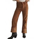 Anthropologie Pilcro Scotty Cuffed High-Rise Corduroy Straight Jeans NWT Size 24 Photo 2