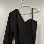 Mac Duggal 12262 One Sleeve Tuxedo Dress Black 4 Photo 2