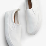 Maurice's Supercush Kate Sneakers Solid White Slip-on Comfort Everyday Photo 0