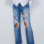 ZARA  JEANS ZW PREMIUM STRAIGHT CROPPED JEANS new Photo 3