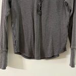 Lucky Brand Trim Mix Long Sleeve Henley Grey Size L Photo 2