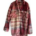 Skylar Rose  Cozy Plaid Snap Button Jacket Size Small Photo 0