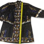 Agustres Impressions Sequin Beaded Embellished Jacket Art Deco Style Coat XL Black Photo 6