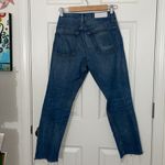 RE/DONE  Button Fly Frayed Hem Jeans Size 24 Crop Photo 6