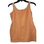 Baycat‎ Myrtle Beach Tank Top Sleeveless Palm Tree Graphic Peach Large Orange Photo 1