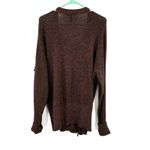 Lauren Ralph Lauren Size XL Sweater Brown‎ Bottom Buttons Long Sleeve V Neck Brown Photo 1