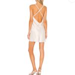 Lovers + Friends Satin Boa Mini Dress In Ivory Size XXS Photo 2
