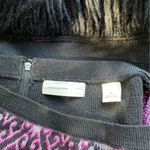 Anthropologie Sleeping on Snow Wool Fringe Sweater Skirt Black Purple Size XS Photo 7