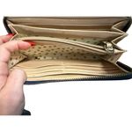 Kate Spade Zip-Around Wallet | Royal Blue Leather Polka Dot Lining Photo 6