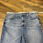 Good American Good Waist Crop High Rise Distressed Jeans Blue Womens Size 15 Photo 1