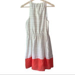 Old Navy  Dress Striped Halter Tan White Orange Photo 4