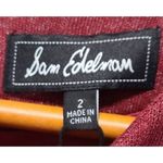 Sam Edelman  Dress Ribbed Long Sleeve Bodycon Party Cocktail Maroon Size 2 NEW Photo 5