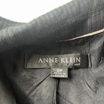 Anne Klein Y2K  Pinstripe Womens Blazer Sz OP Gray Career Quiet Luxury Academia Photo 9
