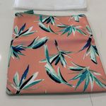 Rachel Pally Coral and Teal Leaf Print Clutch Photo 1