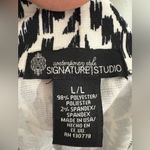 Signature Studio Black and White Patterned Cardigan Size L Size L Photo 5