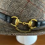 Old County Road Tweed Brown Horsebit Plaid Fedora Hat One Sze Academia Preppy Photo 2