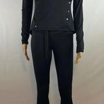Reflex Two Piece Long sleeve Workout outfit.. Size xsmall Black Top and Bottom Photo 5