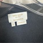 Kate Spade Cardigan Womens Small Black Wool Cashmere Textured 3D Sweater Photo 3