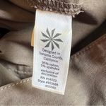 Athleta Olive Brown Mini Skirt with Ruffle Hem Large Side Pockets Performance Photo 4