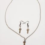 Handmade Silver Hand Made Necklace And Earring Set Photo 0