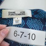 Diane Von Furstenberg  Romper Womens 6 Blue Printed Soleil Kyona Kyoto Navy‎ Photo 2