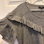 Paige Gray Adalie Boho Ruffle Shirt Mini Dress Pockets Womens Size Large Photo 4