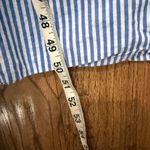 A New Day blue striped gathered waist midi shirt dress large Photo 8