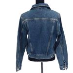 Topshop Womens Blue Button Front Long Sleeve Trucker Denim Jacket Size 10 NWT Photo 2