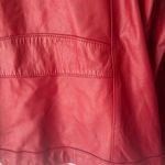 wilson's leather Wilson’s Leather Maxima Red Leather Jacket Bikercore Zip Up Vintage Y2K Photo 6