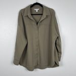 Athleta  Women's Allure Shirt Jacket Olive Sz L Photo 5