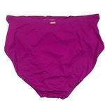 Ralph Lauren Women’s Shirred High Waist Swimsuit Bottom magenta Size 18W Photo 3