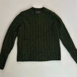Abercrombie & Fitch  Green Ribbed Knit Sweater Classic Crewneck Women’s M (Approx Photo 0