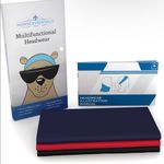 Nordic Essentials Multifunctional Headwear 3 Pack Sports Headband Bandana Black Photo 1