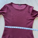 SheIn  Dress Maroon Red Bell Sleeve Tiered Ruffled Mini Photo 7