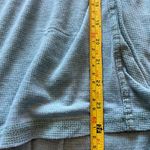 Jane and Delancey Blue 1/4 Buttoned Polo Tunic Lightweight Sweatshirt SZ L Photo 7