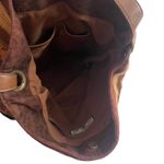 Carribean Joe Vintage Cheetah Corduroy Brown Shoulder Tote Purse Photo 5