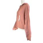SO  Juniors Hoodie XL Pink Blush Eyelash Plush Yard Loungewear Crop Womens NWT Photo 7