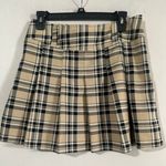 SheIn Plaid Pleated High Rise Mini Skirt Photo 3