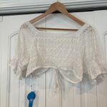 Cupshe  Adora V-neck Short Sleeve‎ Crop Top Size Large Photo 2