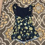 Fame and Partners  Navy Romper Lemon Pattern Size 4 Photo 3