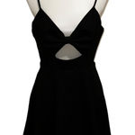 Lulus Lulu’s Mini Dress Bow Front Black Size Large Photo 0