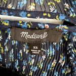 Madewell NWT Crinkle Georgette Mini Dress in Blue Floral NO123 Photo 9