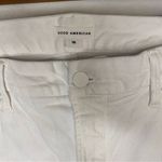 Good American Good Legs Straight White Jeans Raw Hem Ankle size 18 Plus Photo 4