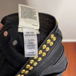 AGOLDE  Roxanne Super High Rise Skinny Jeans Studded Highway Black Denim‎ Size 29 Photo 12