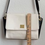 Ralph Lauren LRL Lauren Vanilla/Black Leather Agdon Messenger Crossbody Bag Photo 9