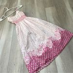 Polka Dot Dress vintage y2k floral midi womens Pink (small) retro girly party Photo 3