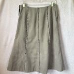 Perry Ellis Y2K  size 10 white black houndstooth skirt Photo 8